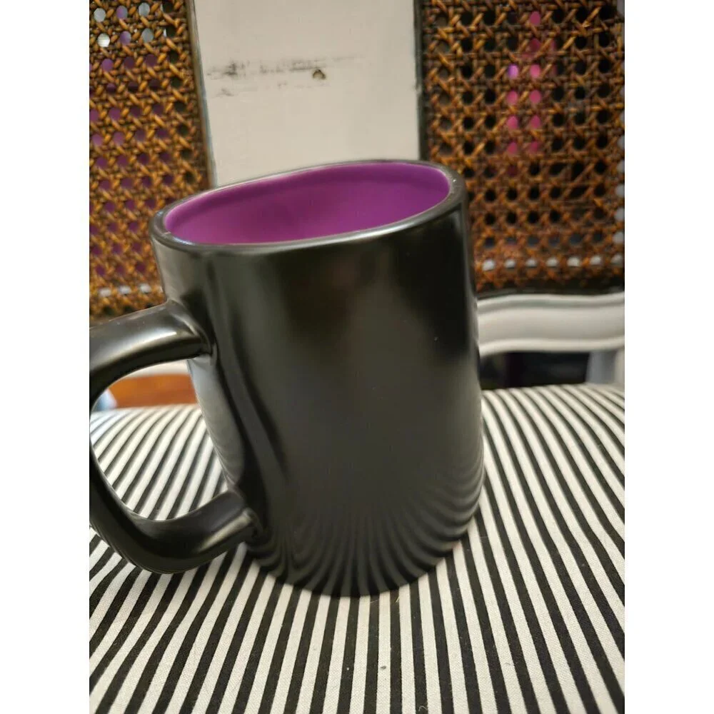NWT Rae Dunn Halloween Drink Up Witches Coffee Mug Purple Interior